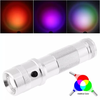 10 v 1 Multicolor Svetilka 3W RGB Barva Spreminja, Edison Baklo Močan Enem Načinu za Dolge razdalje, Luči za Dnevno Svetlobo in Darilo