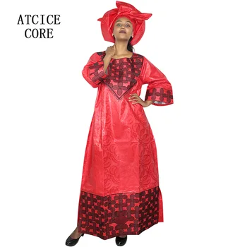 Afriške obleke za ženske bazin riche vezenje design obleko W014#