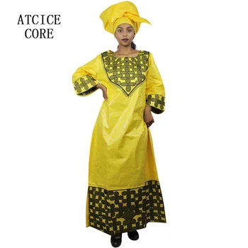 Afriške obleke za ženske bazin riche vezenje design obleko W014#