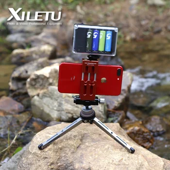XILETU XT-15+BS-1 Kamera Telefona Stojalo Lahek Namizni Mini Stojalo Za Pametni telefon DSLR Fotoaparat Mirrorless