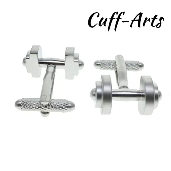 Cuffarts 1 Par Saten srebrna ročka zapestne gumbe, C10003