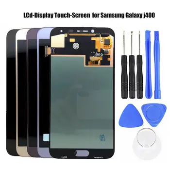 AMOLED Zaslon na Dotik, Računalnike Zbora za Samsung Galaxy J4 2018 J400M J400F Zaslona Zamenjava Dodatki Za Mobilne Telefone