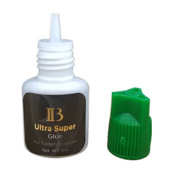 2 steklenic/veliko IB Ultra super Lepilo Posameznih hitro sušenje trepalnic razširitve lepilo zelena kapa 5ml/steklenica Črni umetne trepalnice lepilo