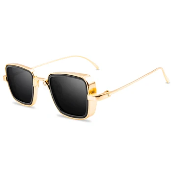 2020 Retro Kovinskih Kvadratnih Steampunk sončna Očala Moški Letnik Očala UV400 sončna Očala Odtenkih Za Ženske lunette de soleil