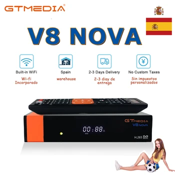 GTMedia V8 Novi DVB-S2 dekoder satelitski sprejemnik,Podporo španija IPTV,H. 265,podpora HD TV Sprejemnika,PK GTMedia V8 PRO2 V8 ČAST