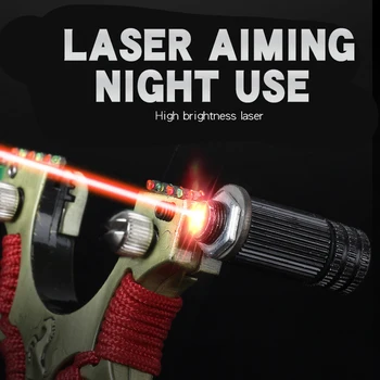 Legiranega jekla prostem streljanje fračo z lasersko merjenje, primeren za začetnike za uporabo ravno gumico na koncu dodatki