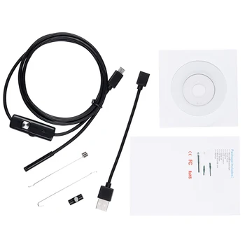 Android Endoskop Fotoaparat 7mm IP67 Nepremočljiva Podporo OTG in UVC Pametni HD Kača Mini Usb-Endoskop Avto / PCB Pregled