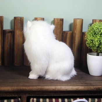 Realno Srčkan Simulacije Polnjene Plišastih Bela Perzijske Mačke Igrače Mačka Lutke Namizni Dekor Otroci Fantje Dekleta Velikonočno Darilo