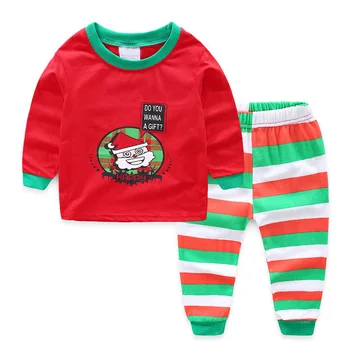 2020 Otroci Božič Pižamo Pijama Infantil Dekleta Gecelik Oblačila Fantje Nightgown Santa Pižame Pajama Nastavite Enfant Koszula Nocna