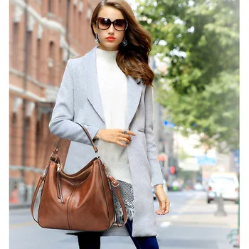 Vintage rjava ženske usnjene torbice luksuzni oblikovalec ramo torbe, visoko kakovost blagovne znamke crossbody torbe za ženske do leta 2020 bolso mujer