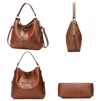 Vintage rjava ženske usnjene torbice luksuzni oblikovalec ramo torbe, visoko kakovost blagovne znamke crossbody torbe za ženske do leta 2020 bolso mujer