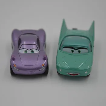 Disney Pixar Film Avtomobili, Strele McQueen 2pcs Holly Shiftwell & Flo Diecast Kovinske Zlitine Avtomobile Model, Darila Za Fante, Jackson Nevihta