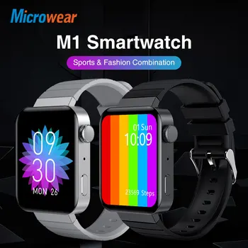 2021 Novo Microwear M1 Pametno Gledati EKG Temperatura Šport Skladbo Srčni utrip Bluetooth Klic Glasbe IP68 Vodotesen Smartwatch
