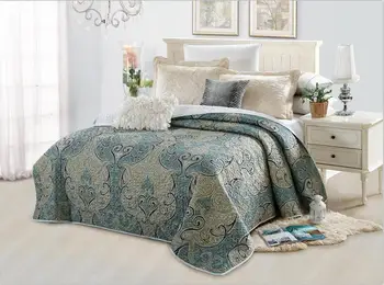 1pc Domači Kavč Posteljnina loverly klasičen Ameriški posteljnina natisnjeni moda bedspread odeja coverlet