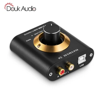 Douk Audio Mini USB DAC Audio Adapter za Slušalke Ojačevalnik Računalnik Zunanjo USB Zvočno Kartico Digitalno Analogni Pretvornik