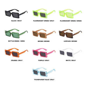 Majhen Pravokotnik sončna Očala žensk za leto 2020 moda sladkarije barvo Očal Ogledalo letnik Kvadratnih sončna Očala Unisex Oculos De Sol