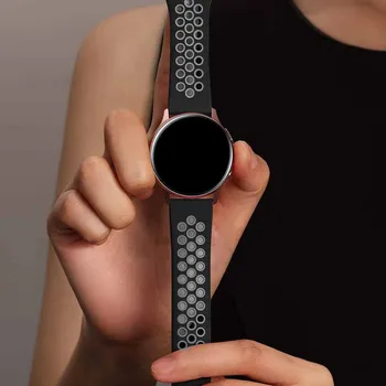 Silikonski Watch trak za amazfit bip WatchBands 22 mm 20 mm Galaxy watch 46mm Samsung Prestavi šport S2 s3 Meje Klasičnih watch band