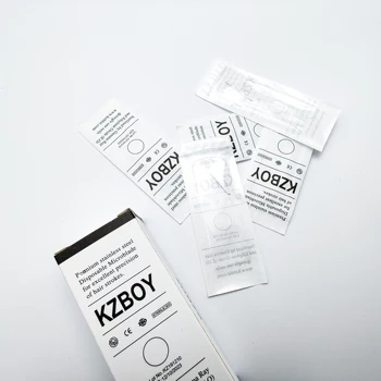 50PCS/Veliko Nerjavnega Jekla Microblading Senčenje Rezila s Posameznimi Paket KZBOY Microblading Iglo za Stalno Ličila