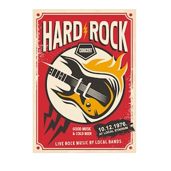 Hard rock dogodek poster predlogo MOTO avto nalepke nalepke