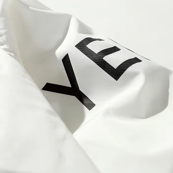 XingDeng Moških Y-3 Logotip Pismo Natisnjeno Suknjič Tour Sezona 3 Windbreaker moda vitalnost plašč Tankih Športna oblačila