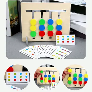 Štiri Barve Igre Otroke, Zgodnje Izobraževanje Logično Razmišljanje Usposabljanje RAZSVETLIL učni Pripomočki Inteligence Vrtec Educationa