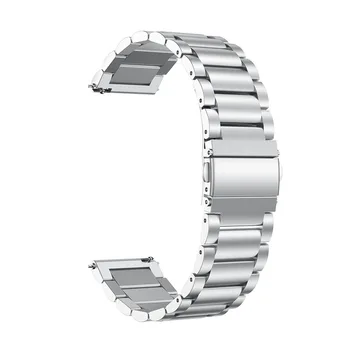 Watchband za Samsung galaxy watch aktivna 2 44 mm 40 mm razredi 20 mm Kovinska zapestnica iz Nerjavečega Jekla pašček za zapestje za amazfit bip