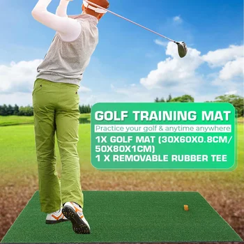 NOVI Golf Prakso Travo Mat Notranja Usposabljanja Hitting Pad Dvorišču Z Gumo Tee Prostem Mini Golf Pomoči za Usposabljanje Dodatki