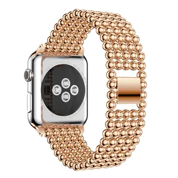 Luksuzni iz Nerjavečega Jekla povezavo Zapestnico watch trak Za Apple Watch Band 42 38 40 44 mm Kovinski watchband iwatch 4/3/2/1 pašček za zapestje