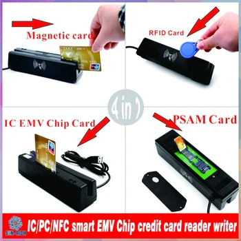 Poceni USB, Vse V Enem s Skladbo 1/2/3 Magnetni Trak Kartic RFID/IC/PSAM kartic in pisatelj