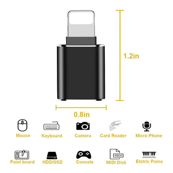 OTG SD Card Reader 3.0 Micro SD/USB Flash Drive/ Ac Pretvornik za IOS 13 Različica 7 8 6 S Plus X za iphone USB3.0 Adaptador