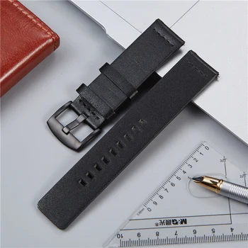 Hitro Sprostitev Watchbands za samsung galaxy watch prestavi s3 42mm 46mm aktivna 2 Smartwatch Band 18 mm 20 mm 22 mm 24 mm Usnjeni Trak