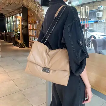 Moda verige hobos ženske ramo torbe, oblikovalec torbice razkošje mehke pu usnje crossbody vrečko velike tote ženske torbice 2020