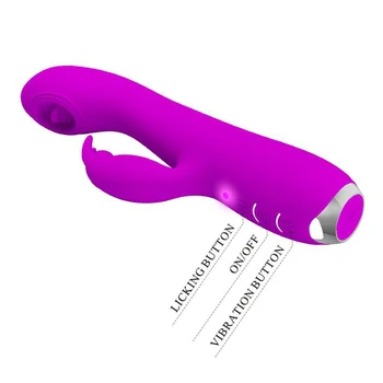 Sexshop Zajec Klitoris Stimulator Vibrator za Ženske Jezika Lizanje G Spot Vibrator za Ženski Seks Igrače za Žensko Vagino Vibrater
