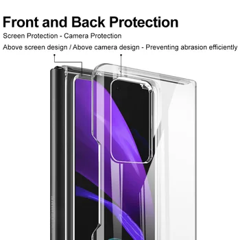 Ohišje za Samsung Galaxy Ž Krat 2 5G IMAK Kristalno Pro Pregleden Trajne PC Trdi Hrbtni Pokrovček Ohišje za Samsung Galaxy Ž Fold2 5G
