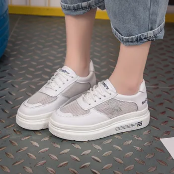 Majhne bele čevlje korejska različica hladno lepljivo breathablesports čevlji priložnostne čevlji non-slip wear ženske iz čevlji