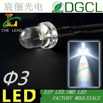 Nizka cena MODRA DIP LED 25-30 zorni kot 460-475nm 3.0-3.5 V(3MM LED-dioda)