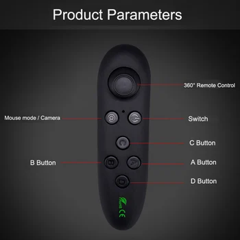 VR Nadzor Bluetooth Palčko za Android, iPhone Telefon Gamepad Krmilnika Mobilne Sproži Joypad Igralno Konzolo Pad Smart PC TV Box