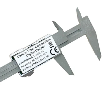 6inch LCD 150 mm Digitalni Čeljusti Elektronski Ogljikovih Vlaken Vernier Kaliper Merilnik Mikrometer Model Digitalne Čeljusti orodje, s polje