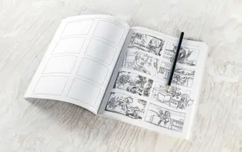 Manga Animacija Stroyboard Cut List, Zvezek Risanje Manga Knjiga A4/A5 Velikosti 128 Strani