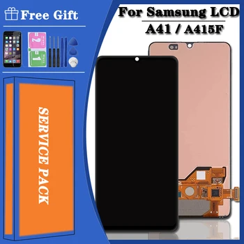 Originalni SAMSUNG Galaxy A41 2020 Zaslon A415 SM-A415F/DSN SM-A415F/DSM LCD Zaslon, Touch Senzor Računalnike Skupščine