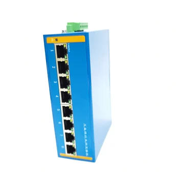 8-port industrijski Ethernet stikalo POE napajanje dodatni široko tlak, železniški namestitev 5port Gigabit 100M električni vmesnik