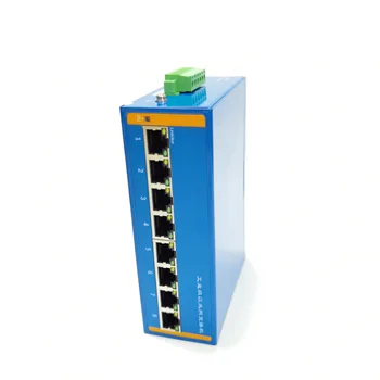 8-port industrijski Ethernet stikalo POE napajanje dodatni široko tlak, železniški namestitev 5port Gigabit 100M električni vmesnik