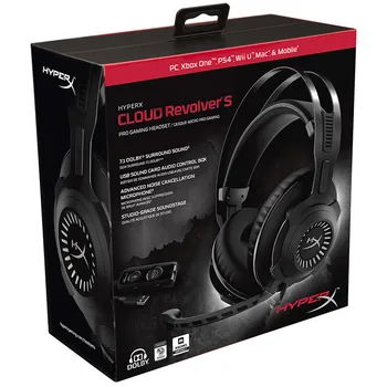 7.1 Dolby Surround Zvok Kingston HyperX slušalke Oblak Revolver S Gaming Slušalke za PC PS4 PS4 PRO Xbox Eno
