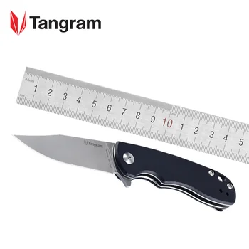 TANGRAM Taktično Žepni Nož Zložljiva Lovski Nož TG3001A1 EOS Mini Keychain Flipper Nož ACUTO440 iz Nerjavečega Jekla