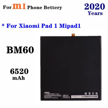 2020 Let Za Xiaomi Pad 1 Mipad 1 A0101 Zamenjava Baterije BM60 6520mAh Visoko Kakovostne Baterije za ponovno Polnjenje