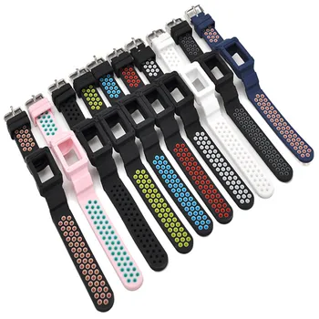 Nov Šport Silikonski Trak za Fitbit Polnjenje 3 Watch Band za Fitbit Pametno Gledati Zapestnica Gume Zamenjava Zapestnice z ohišjem