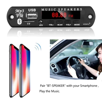 MP3 WMA Dekoder Odbor 5V 12V Audio Modul Podpira USB TF Radio Bluetooth Brezžični Glasbeni Komplet MP3 Predvajalnik Z Daljinskim upravljalnikom