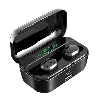 NOVI Bluetooth 5.0 Slušalke G6S Digitalni Zaslon Slušalke Moči Banke 2200mAh Velike Zmogljivosti TWS Brezžične slušalke z mikrofonom