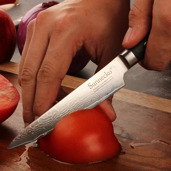 SUNNECKO Damask Noži Kuhar Nož Japonski Kuhinjski Nož Damask VG10 5