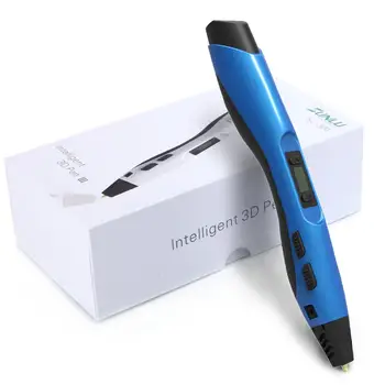 SUNLU 3D Pero SL300 Inteligentni 3D Tiskanje Pero LCD Zaslon Slikarstvo PLA/ABS Žarilno Ustvarjalno Orodje, Modra barva 3d pero